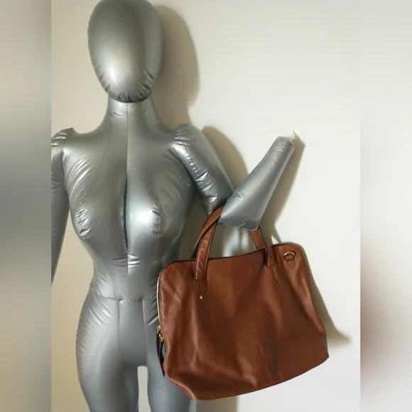 ZARA Brown Faux Leather Bag - Picture 5 of 6